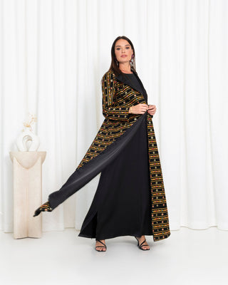 Aswad Zahab Abaya - fashion by shehna