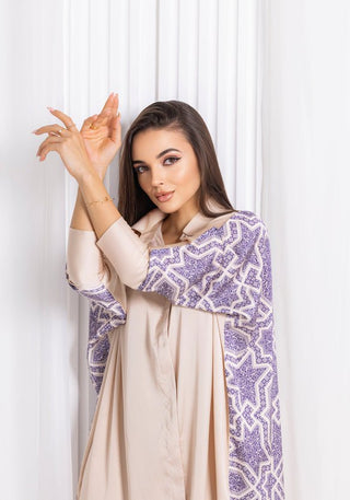 Beige Silk Co - ord Set - fashion by shehna