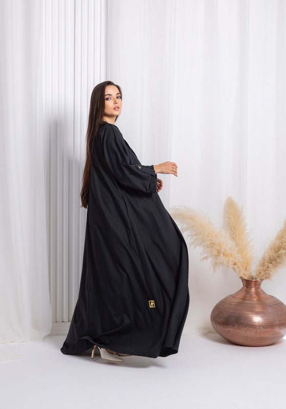 Black Abaya - fashion by shehna