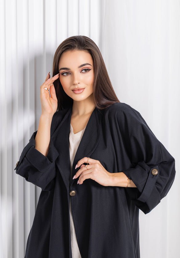 Black Abaya - fashion by shehna