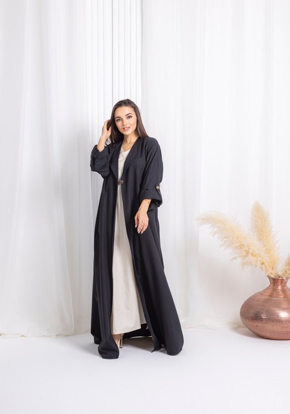 Black Abaya - fashion by shehna