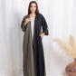 Black Green Abaya - fashion by shehna