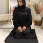 Black Prayer Abaya - fashion by shehna