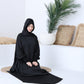 Black Prayer Abaya - fashion by shehna