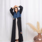 Blue Denim Abaya - fashion by shehna