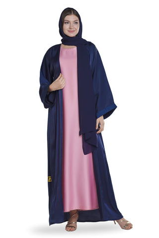 Blue Sheen Abaya - fashion by shehna