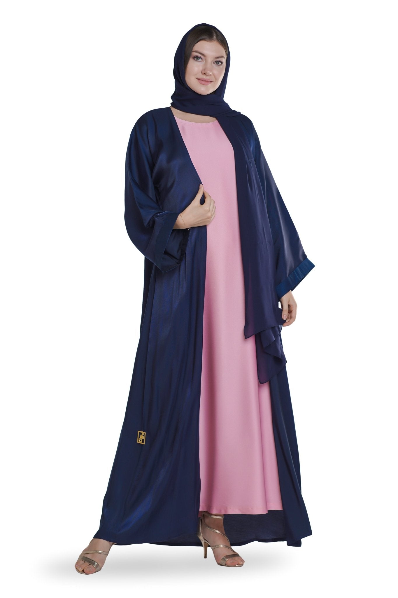 Blue Sheen Abaya - fashion by shehna