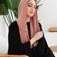 Blush Pink Hijab - fashion by shehna