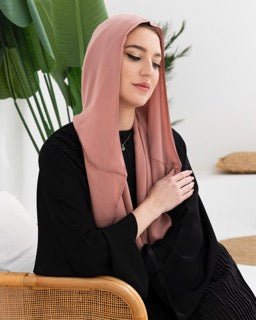 Blush Pink Hijab - fashion by shehna