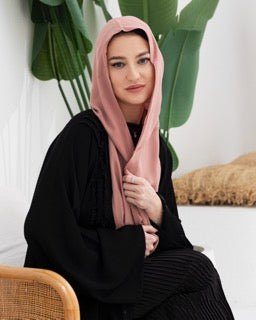 Blush Pink Hijab - fashion by shehna