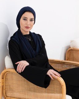 Cobalt Blue Hijab - fashion by shehna