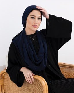 Cobalt Blue Hijab - fashion by shehna