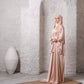 Coral Peach Prayer Abaya - fashion by shehna