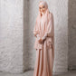 Coral Peach Prayer Abaya - fashion by shehna