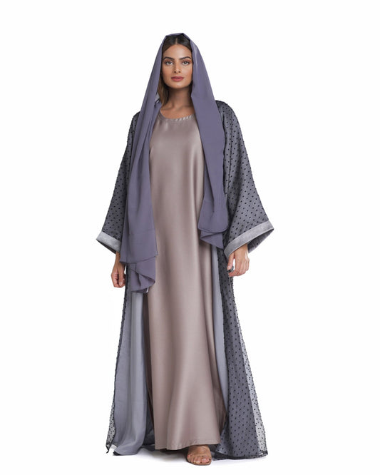 Dusk Dazzle Abaya - fashion by shehna