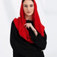 Flame Red Hijab - fashion by shehna