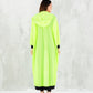 Fluorescent Mesh Yellow Long Jacket - fashion by shehna