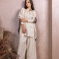 Gold Beige Linen Co - ord Set - fashion by shehna