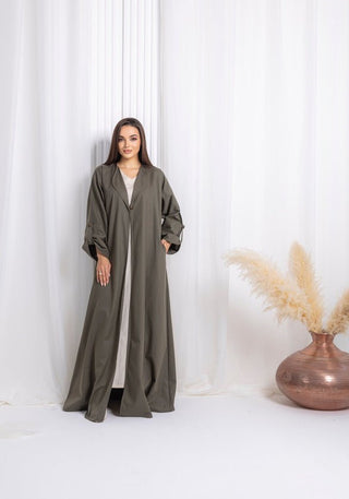 Green Abaya - fashion by shehna