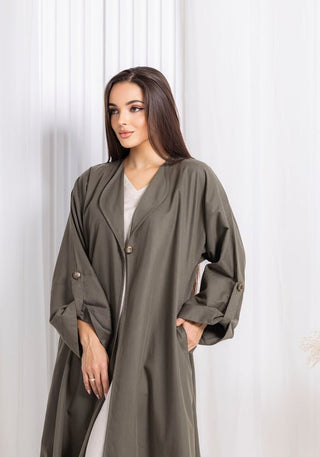 Green Abaya - fashion by shehna