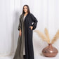 Green Black Abaya - fashion by shehna