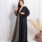 Green Black Abaya - fashion by shehna