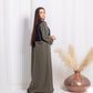 Green Denim Abaya - fashion by shehna