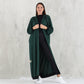 Green Hoodie Long Jacket - fashion by shehna