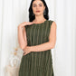 Green Stripe Dress - fashion by shehna