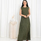 Green Stripe Dress - fashion by shehna