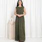 Green Stripe Dress - fashion by shehna