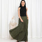 Green Stripe Skirts - fashion by shehna