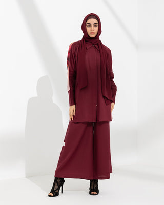 Liberating Purple Linen - Silk Qalb Co - ord set - fashion by shehna