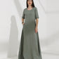 Linen Abaya dress - fashion by shehna