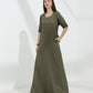 Linen Abaya dress - fashion by shehna