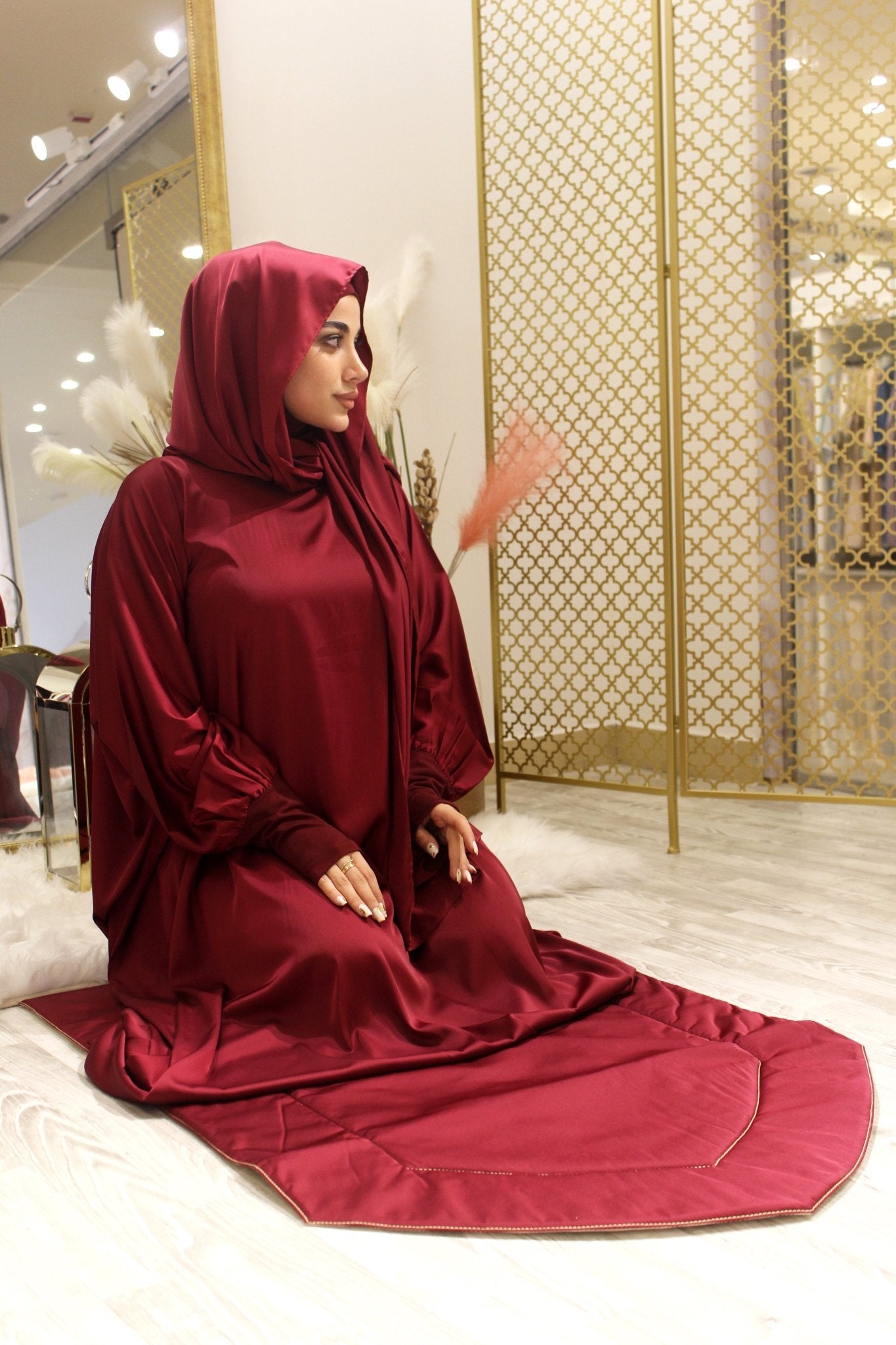 Magenta Prayer Abaya - fashion by shehna