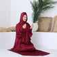 Magenta Prayer Abaya - fashion by shehna