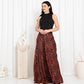 Maroon Floral Check Skirts - fashion by shehna