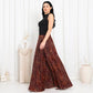 Maroon Floral Check Skirts - fashion by shehna