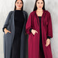 Maroon Hoodie Long Jacket - fashion by shehna