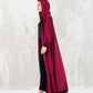 Maroon Hoodie Long Jacket - fashion by shehna