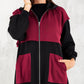 Maroon Sporty Long Jacket - fashion by shehna