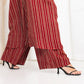 Maroon Stripe Kimono Dress - fashion by shehna