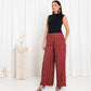 Maroon Stripe Pants - fashion by shehna