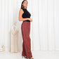 Maroon Stripe Pants - fashion by shehna