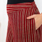 Maroon Stripe Pants - fashion by shehna