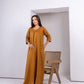 Mustard Yellow Linen Inner Dress - fashion by shehna