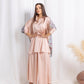 Peach Silk Co - ord Set - fashion by shehna