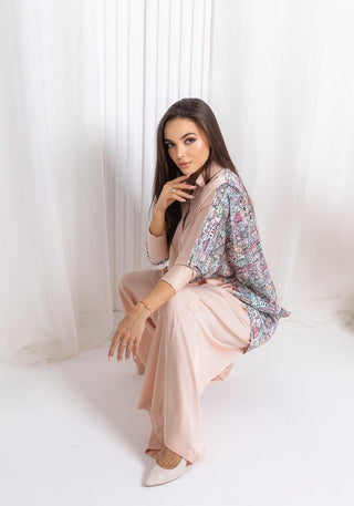 Peach Silk Co - ord Set - fashion by shehna