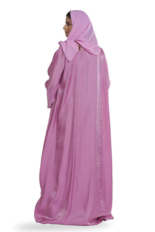 Pink Sheen Abaya - fashion by shehna